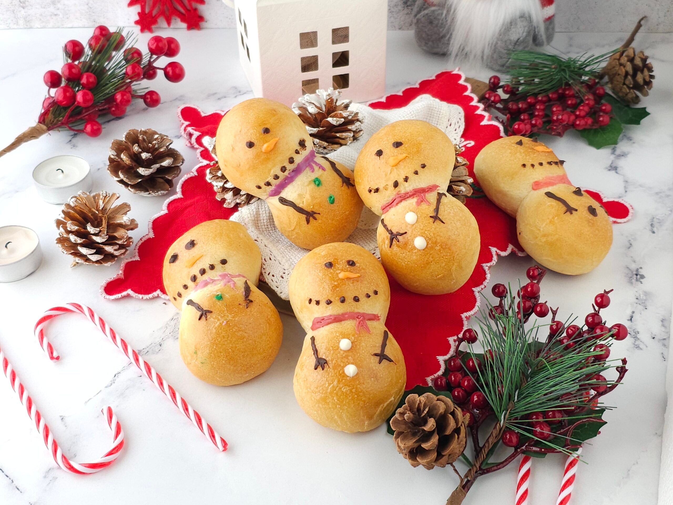 Brioche boneco de neve