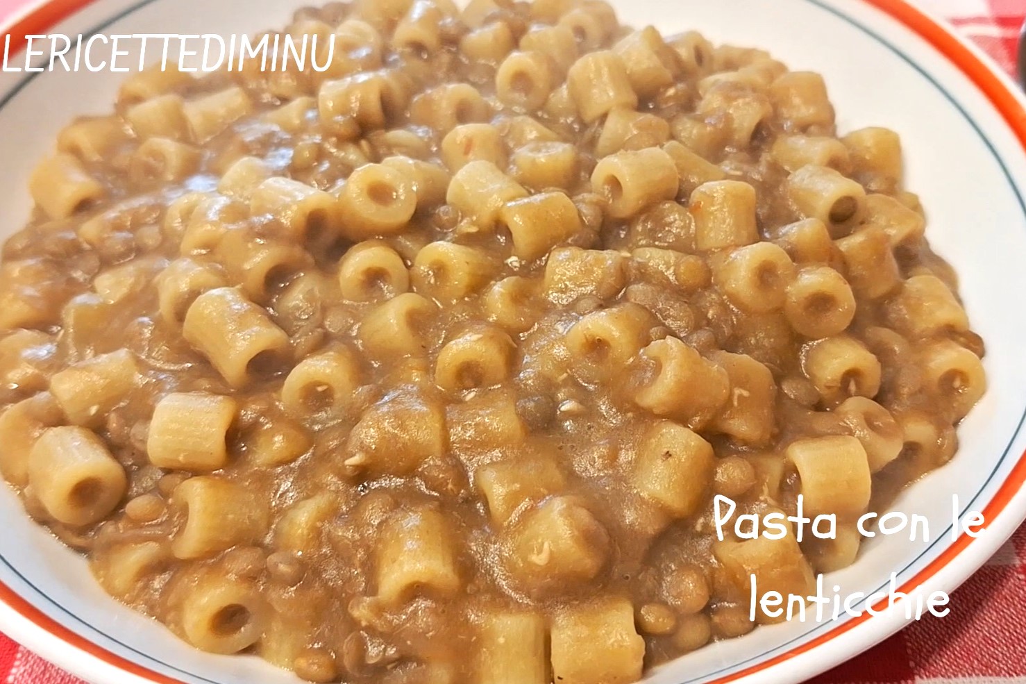 Macarrão com lentilhas