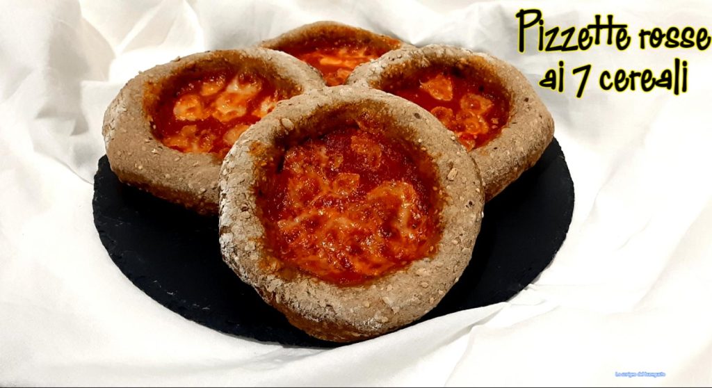 Pizzettes vermelhas com 7 cereais