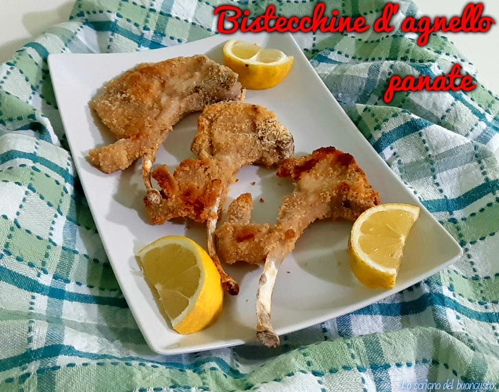 Costeletas de cordeiro empanadas