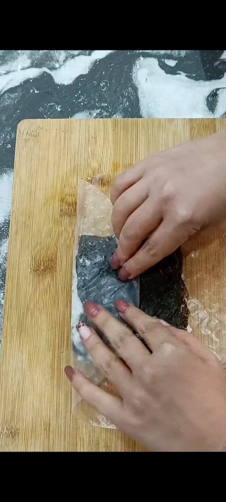 Fechamos em forma de sanduíche