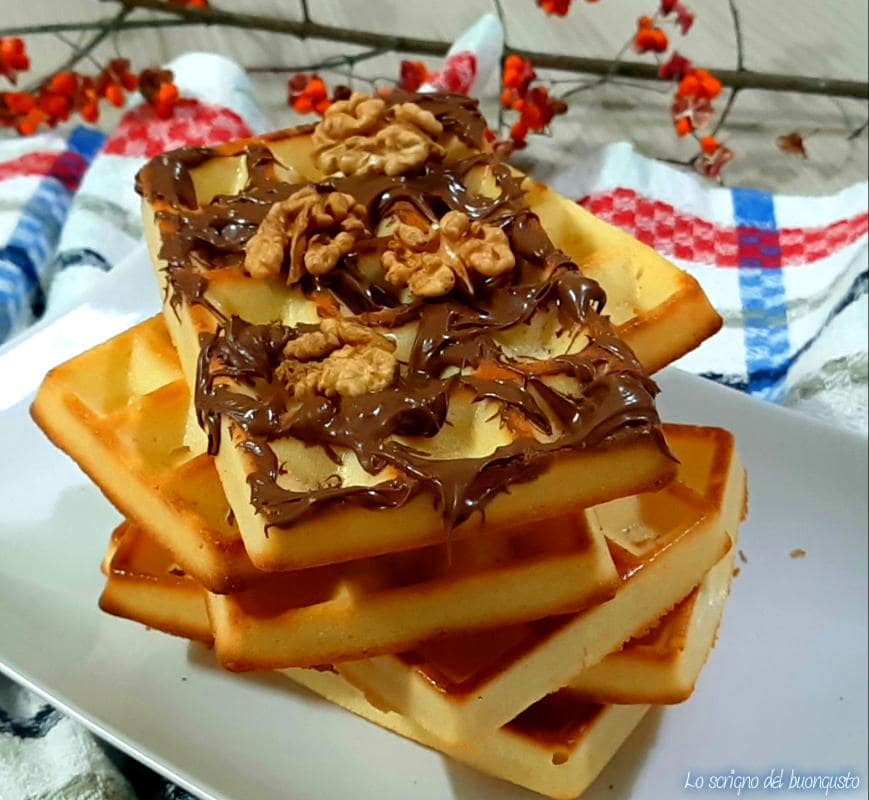 Receita original de waffle