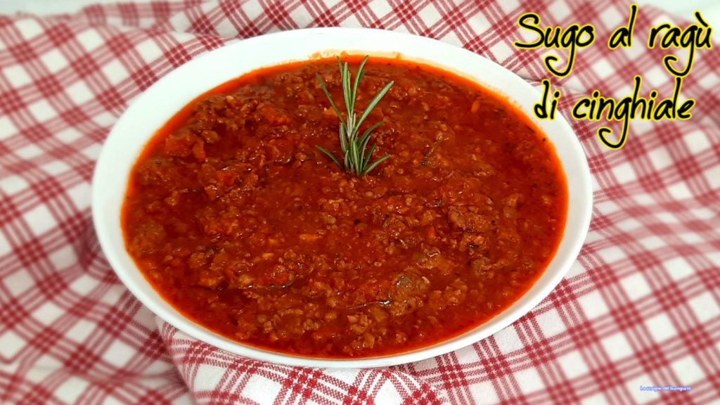 Molho de ragu de javali