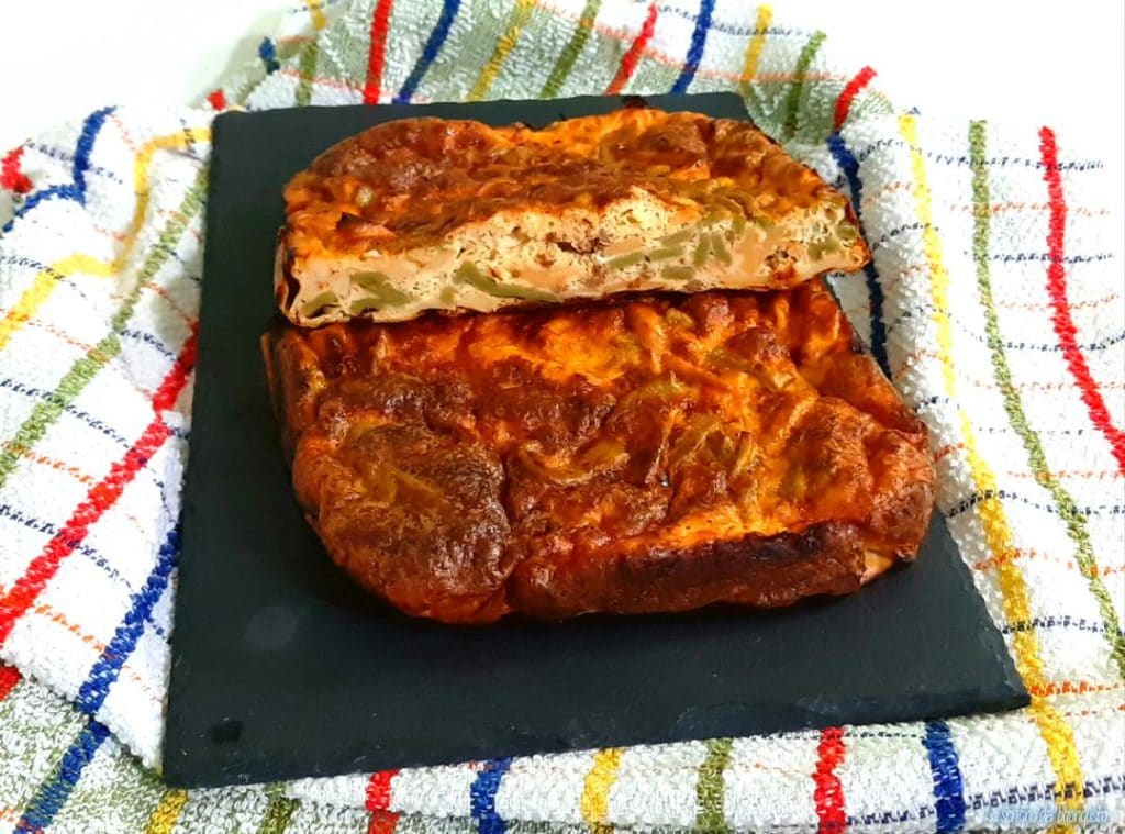Gratinado de fettuccine tricolor