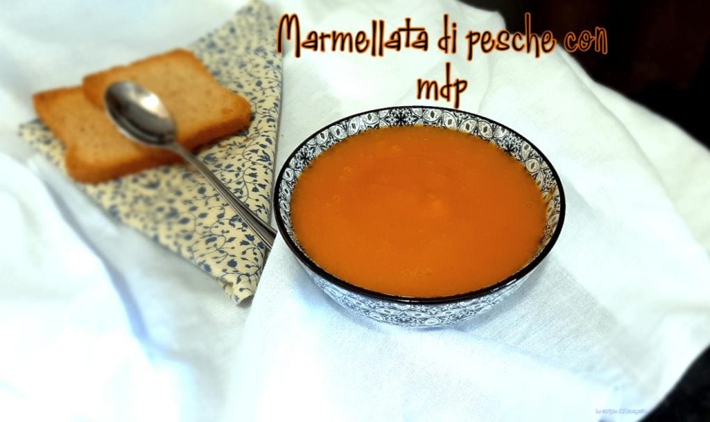 Geleia de pêssego com mdp