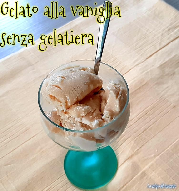 Sorvete de baunilha sem ovos e sem sorveteira