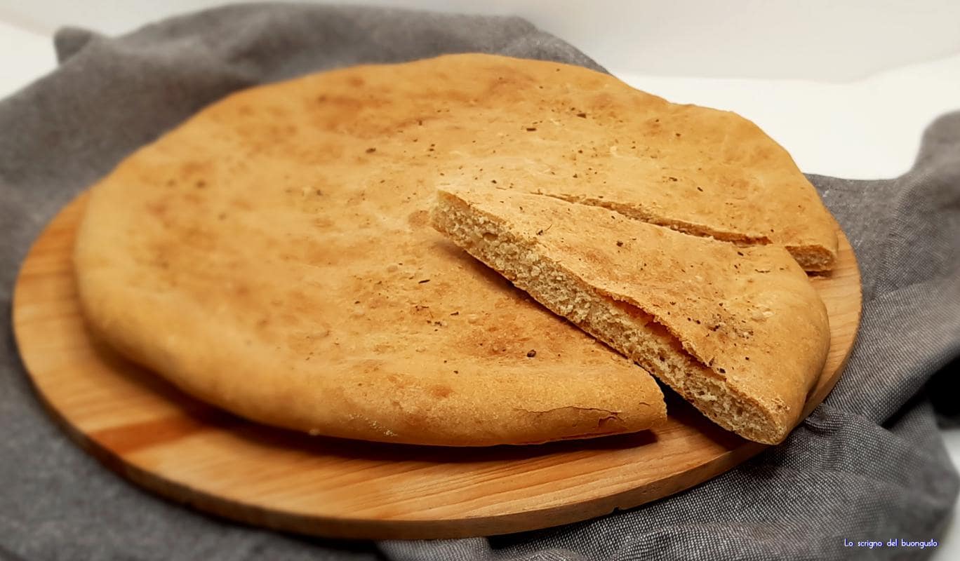 Focaccia rápida sem fermentação