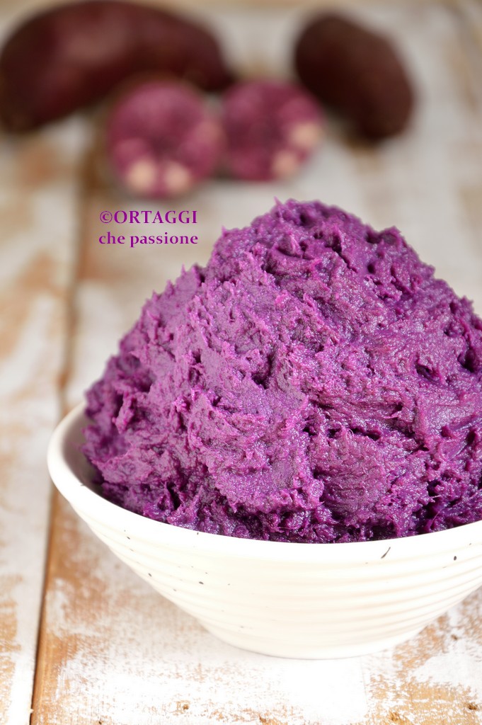 purê roxo com batata-doce americana