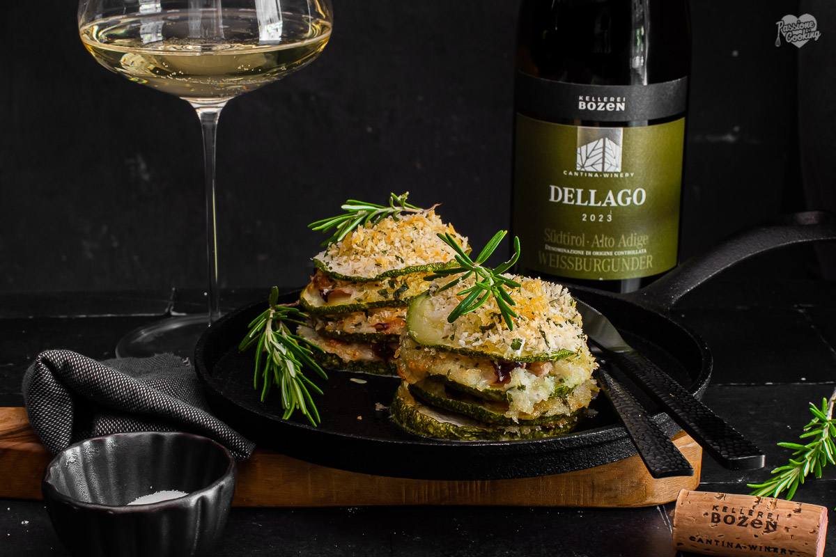 Abobrinha gratinada ao forno