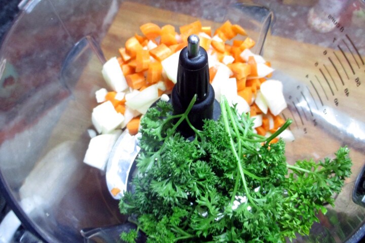 Almôndegas de lentilhas e batatas, preparação, Mangia senza Pancia