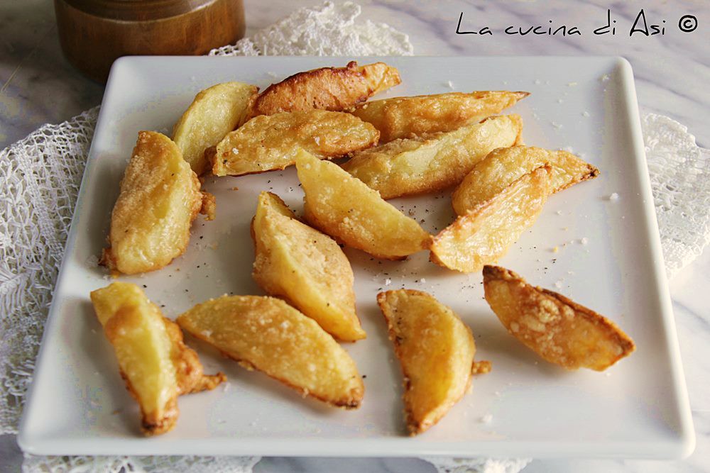 Batatas assadas com parmesão