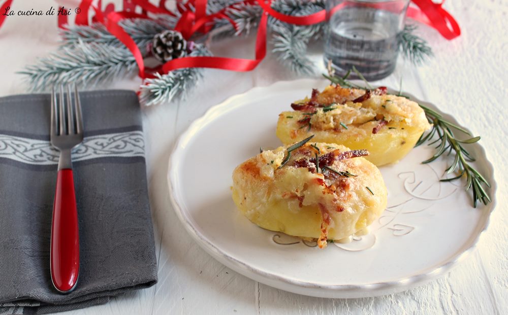 Batatas recheadas com speck