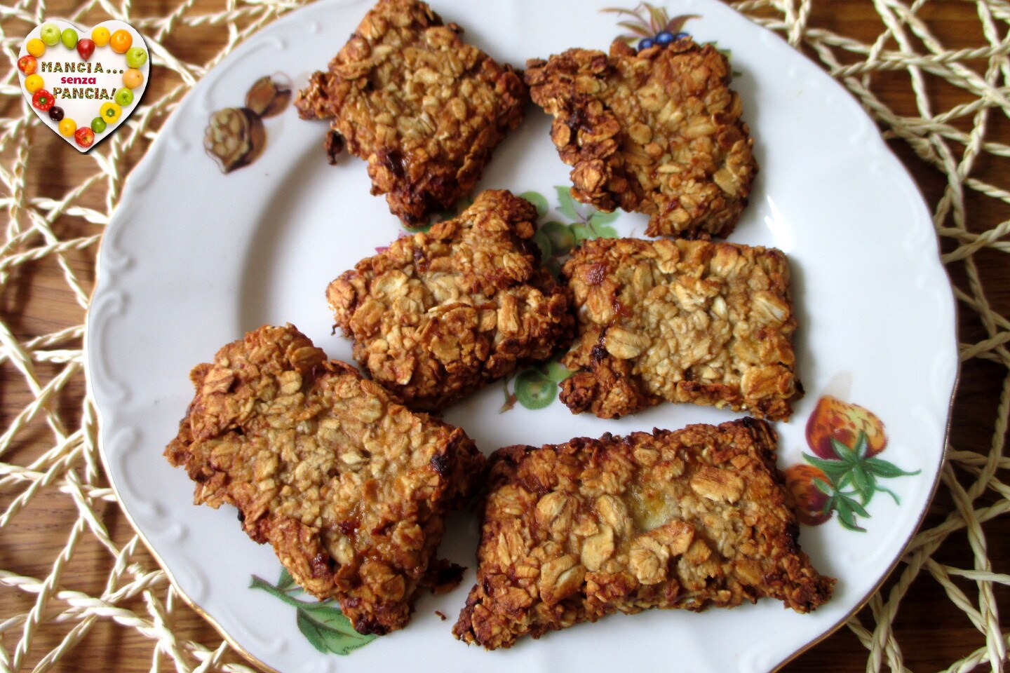 Biscoitos de aveia e manteiga de amendoim