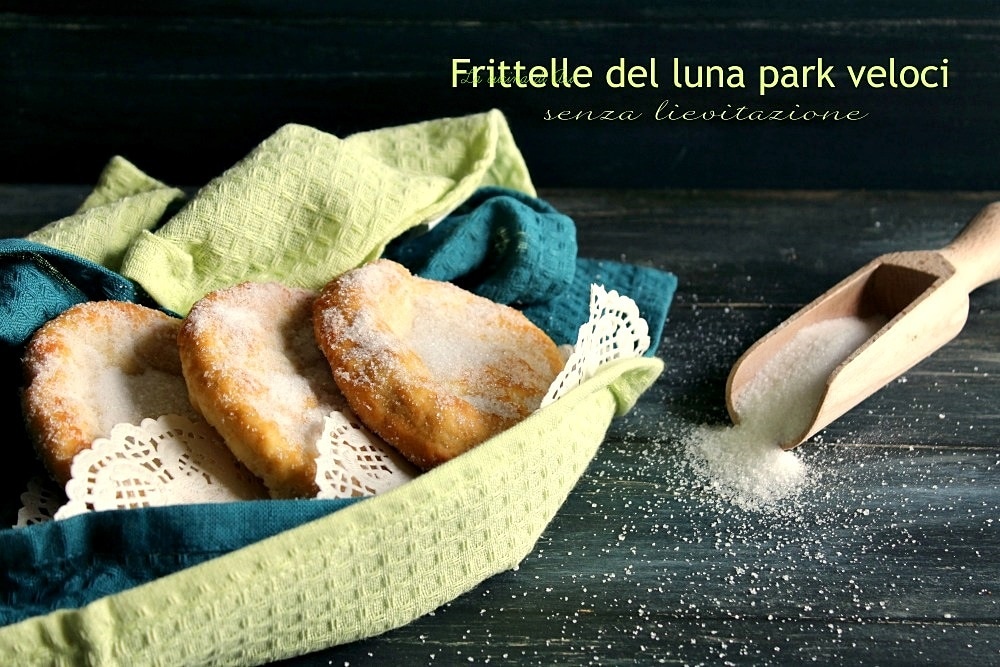 Bolinho de parque de diversões rápido sem fermentação