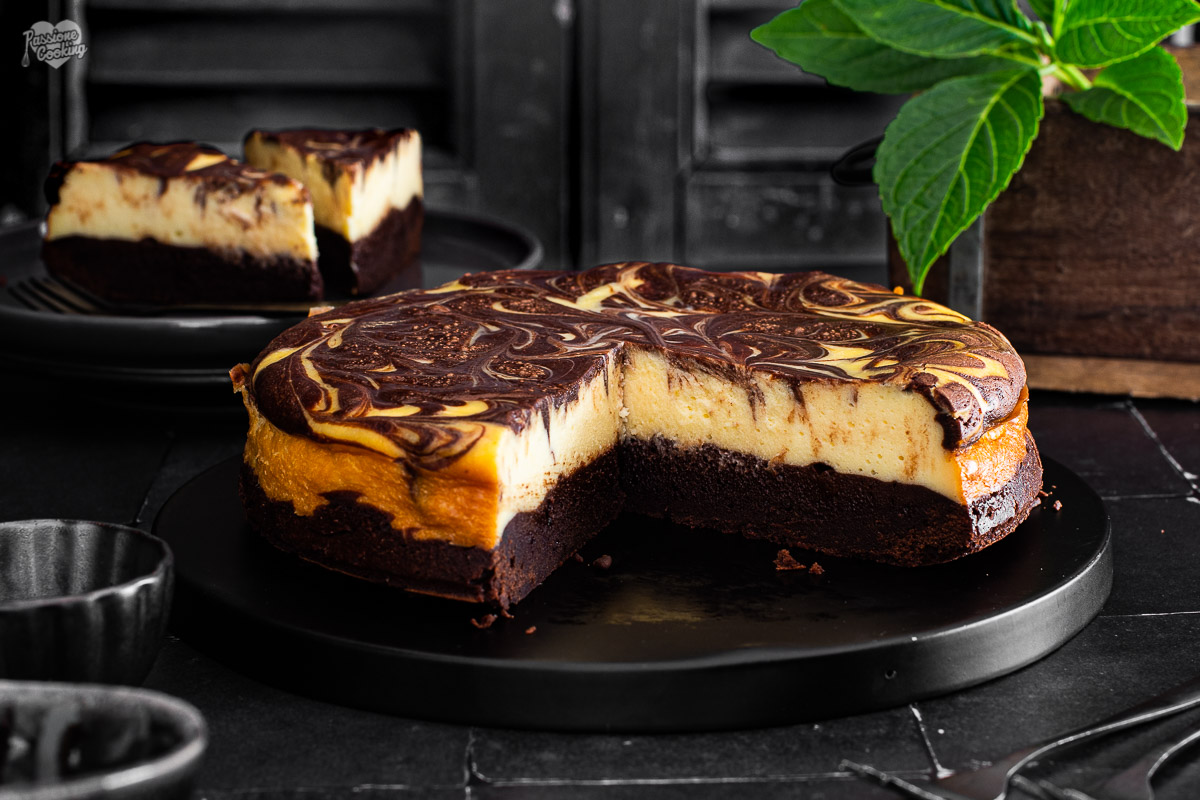 Brownie cheesecake