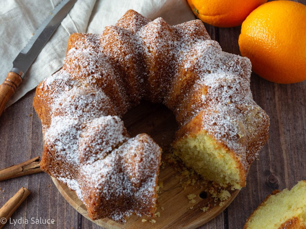 Bundt Cake Laranja e Canela
