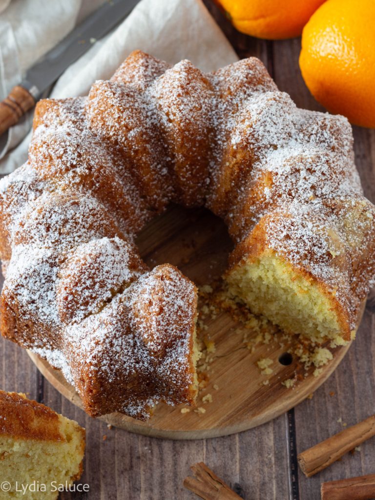 Bundt Cake Laranja e Canela