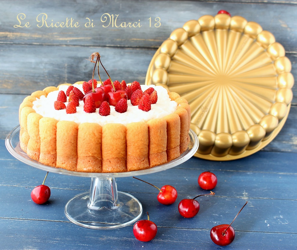 Charlotte de chocolate