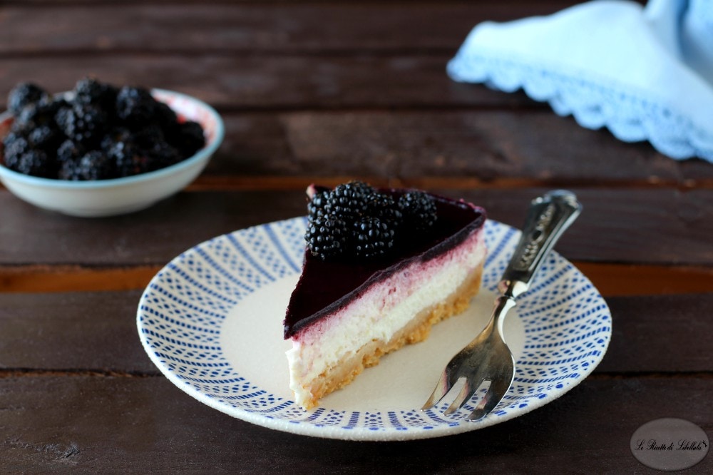 Cheesecake de amoras silvestres