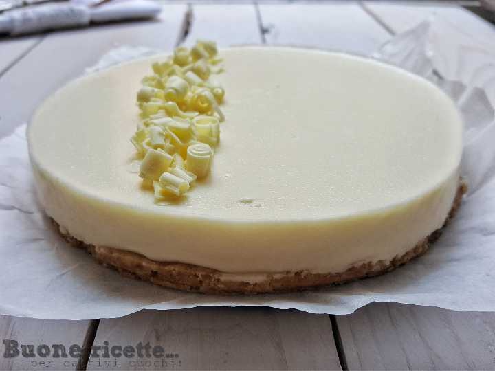 Cheesecake de chocolate branco