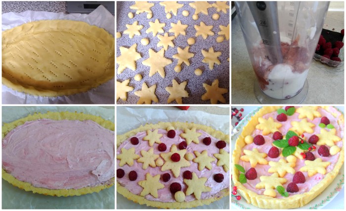 Torta de Natal com Creme de Framboesa