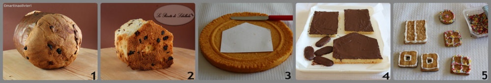 Doce casinha de panetone