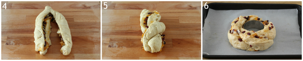 Guirlanda de pão brioche