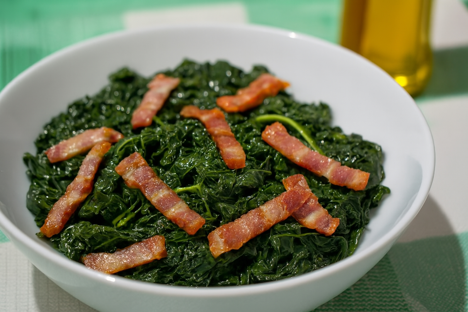 Couve toscana e bacon