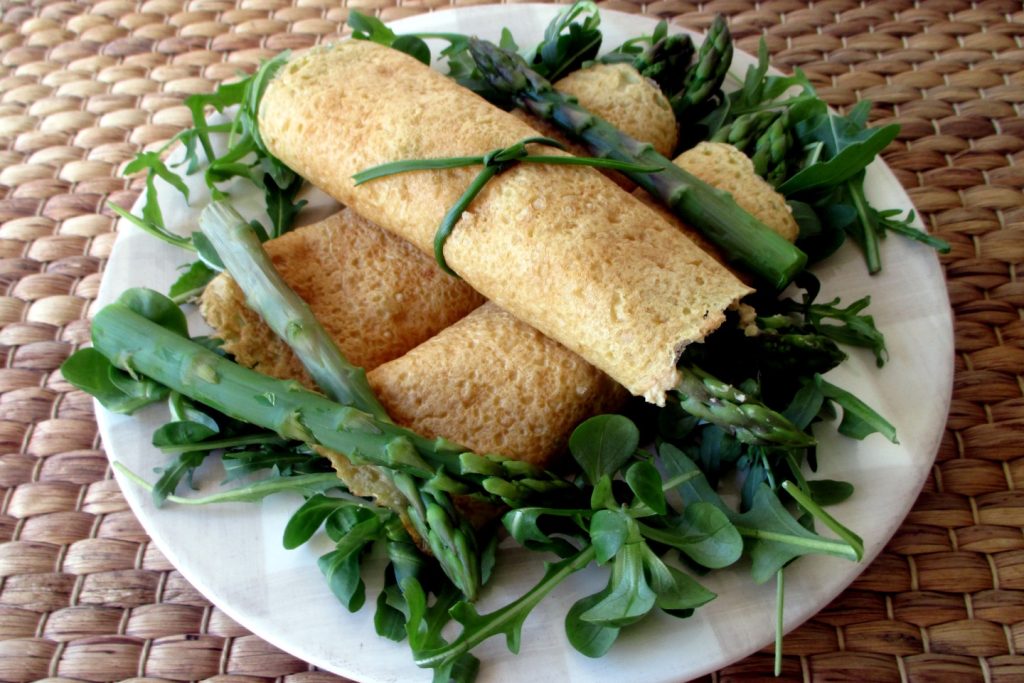 Crepes com aspargos e hummus, Mangia senza Pancia