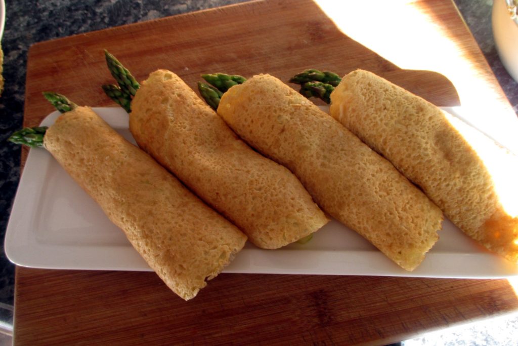 Crepes com aspargos e hummus, Mangia senza Pancia