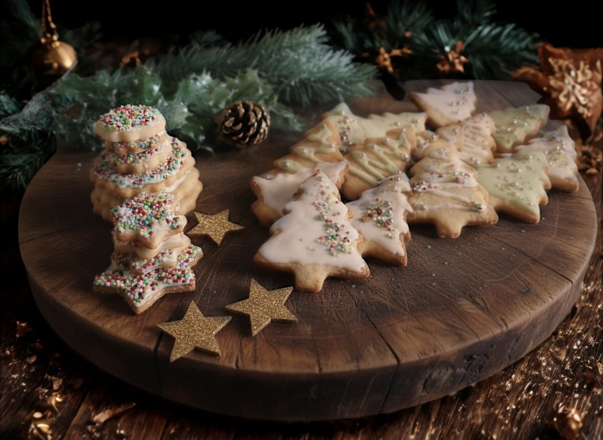 BISCOITOS ÁRVORE DE NATAL