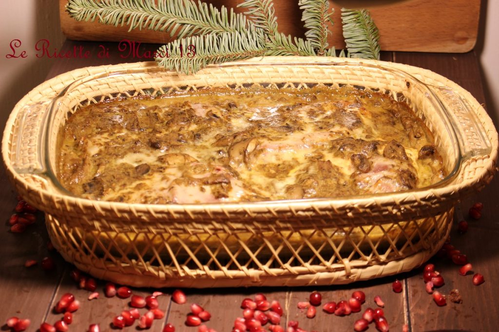 Peitos de frango gratinados