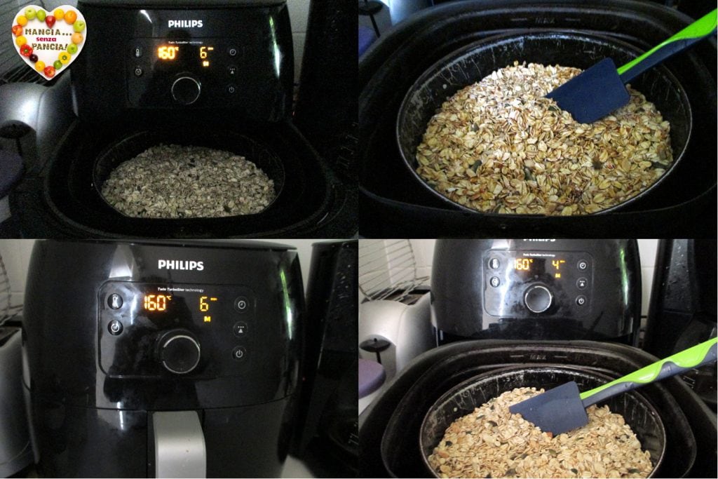 Granola feita em casa na fritadeira a ar, Coma sem Barriga