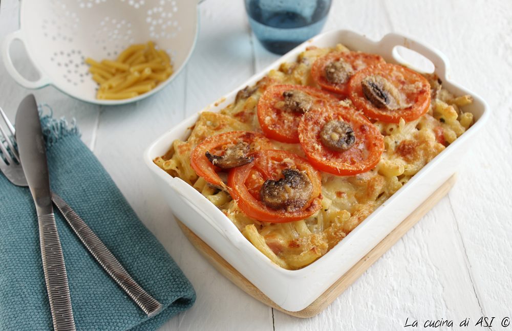 Gratinado de macarrõezinhos ao forno