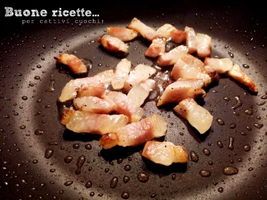 guanciale na frigideira