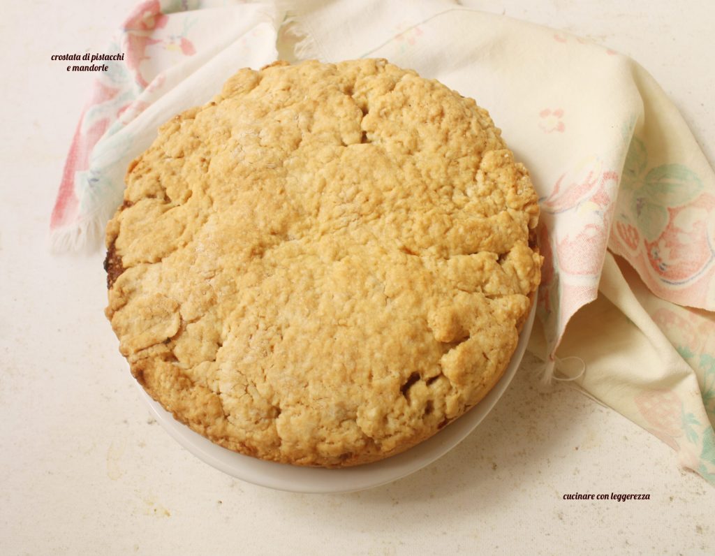 torta de pistache e amêndoas