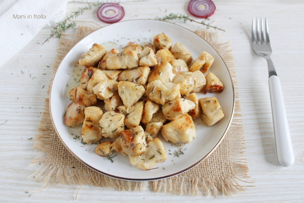 Tirinhos de frango na panela