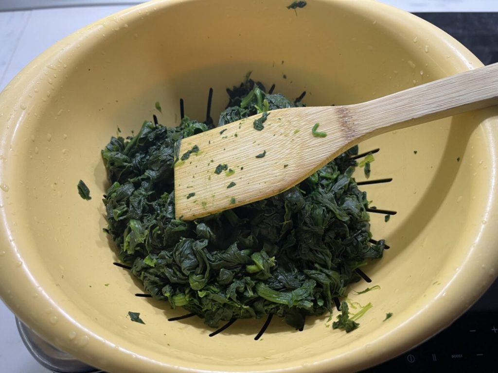 torta salgada espinafre