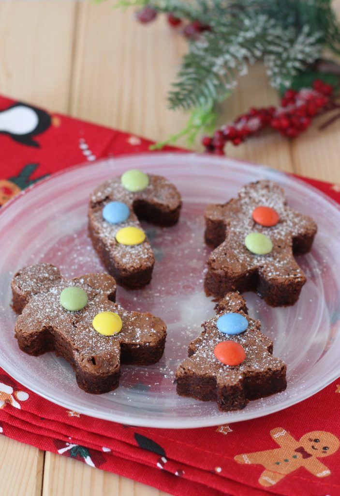 brownies natalinos com chocolate e gotas sem manteiga