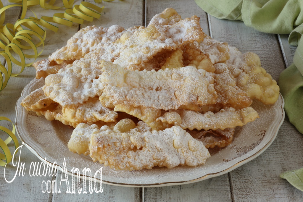 Chiacchiere da vovó secas e che formam bolhas