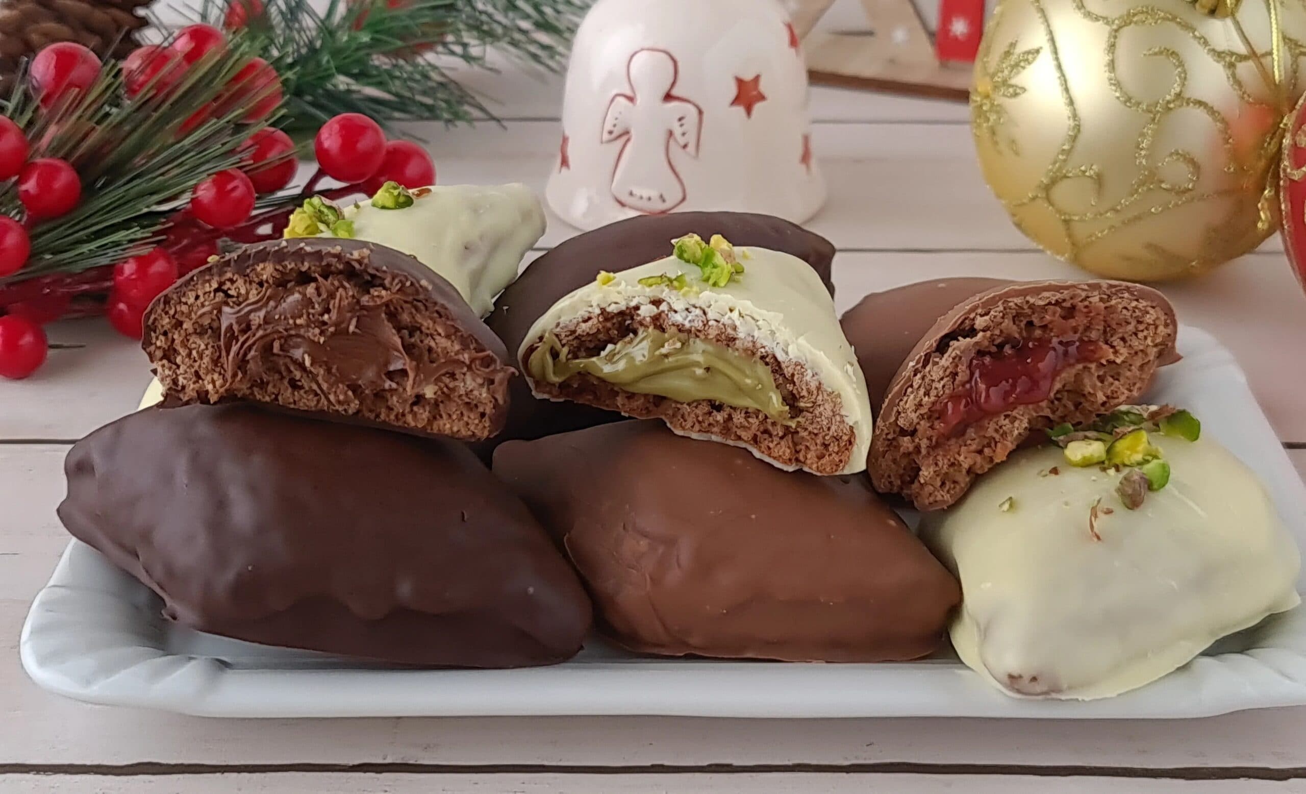 Mostaccioli napoletani com recheios mistos