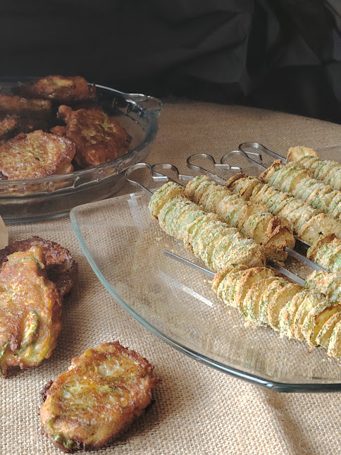 Espetinhos de abobrinha. Receita fácil e deliciosa em cinco minutos!