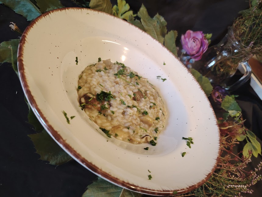 Risoto à boscaiola. Quando o outono chama