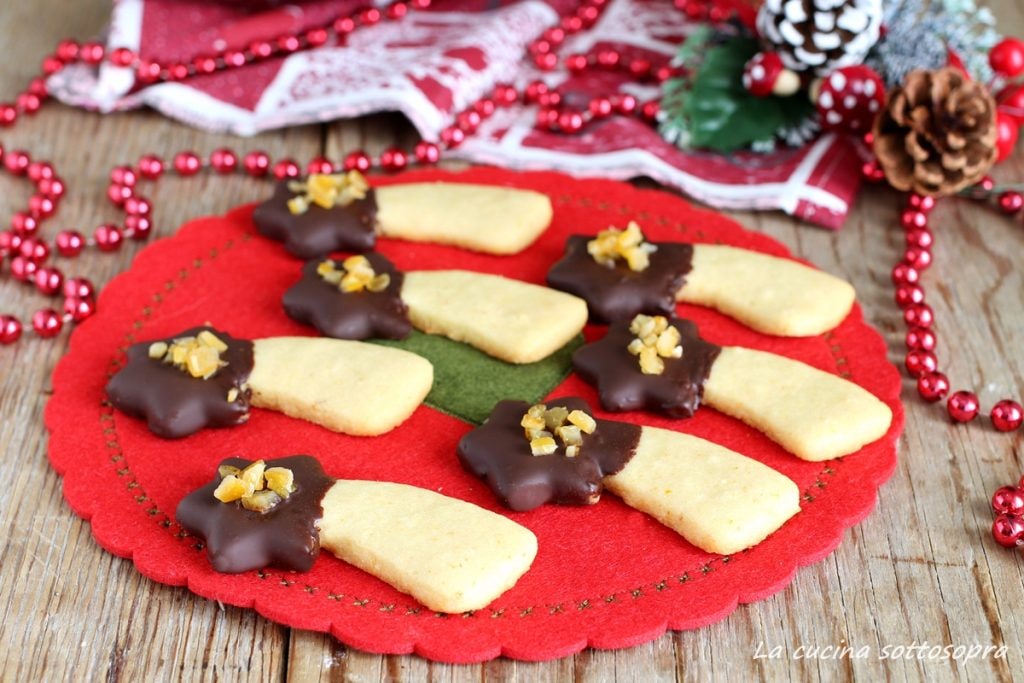 biscoitos de laranja e chocolate