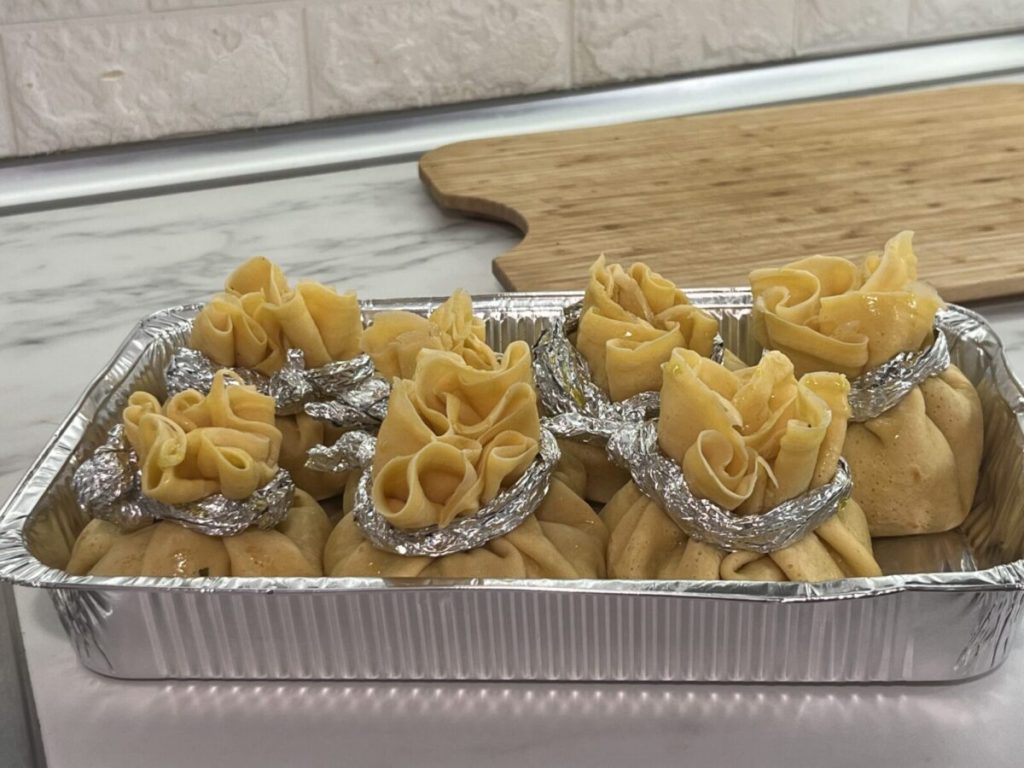 trouxinhas de crepes salmão abobrinha