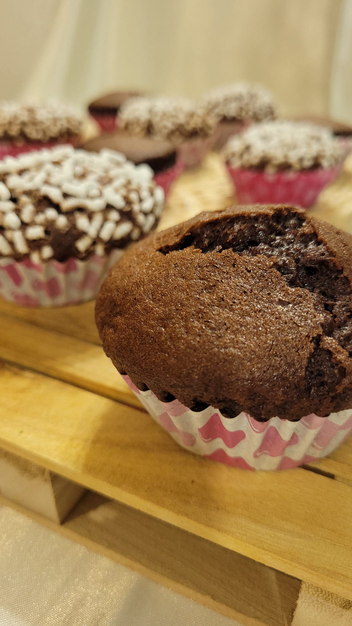 Muffin de Cacau e Nozes na Fritadeira a Ar