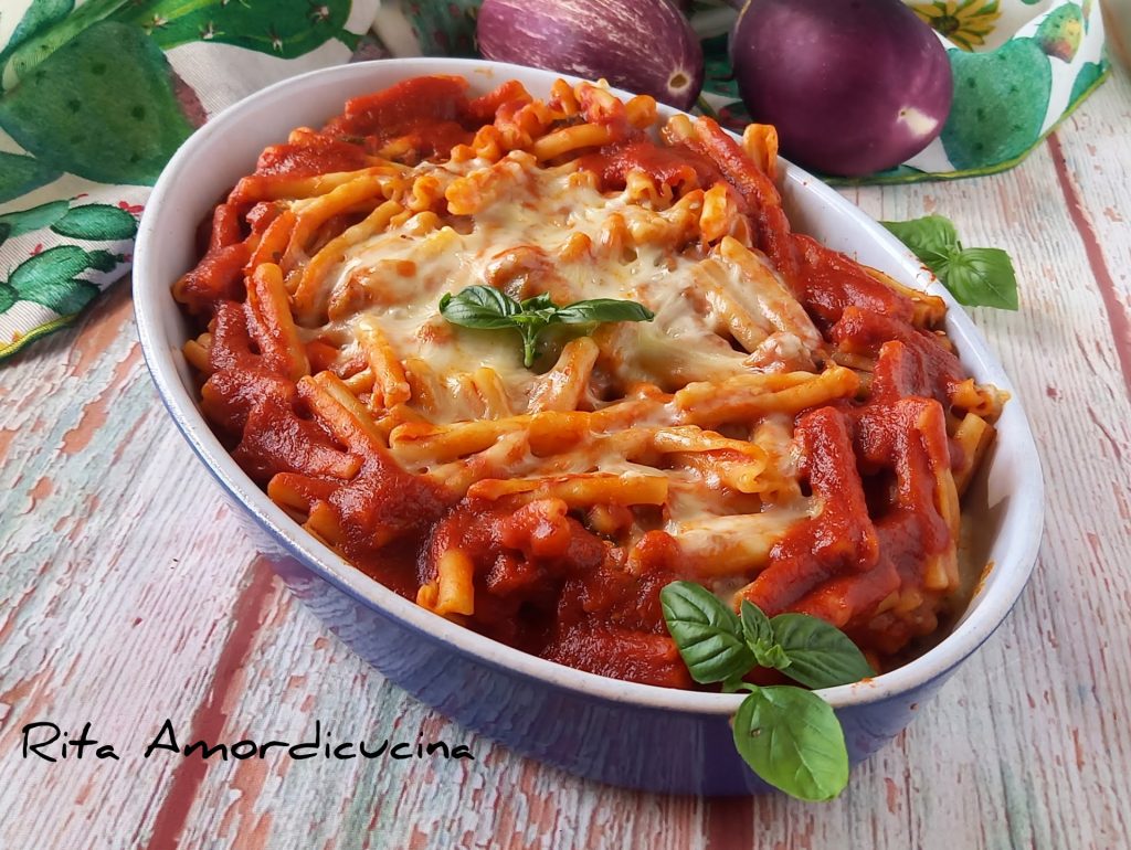 A pasta n'caciata alla Norma no forno