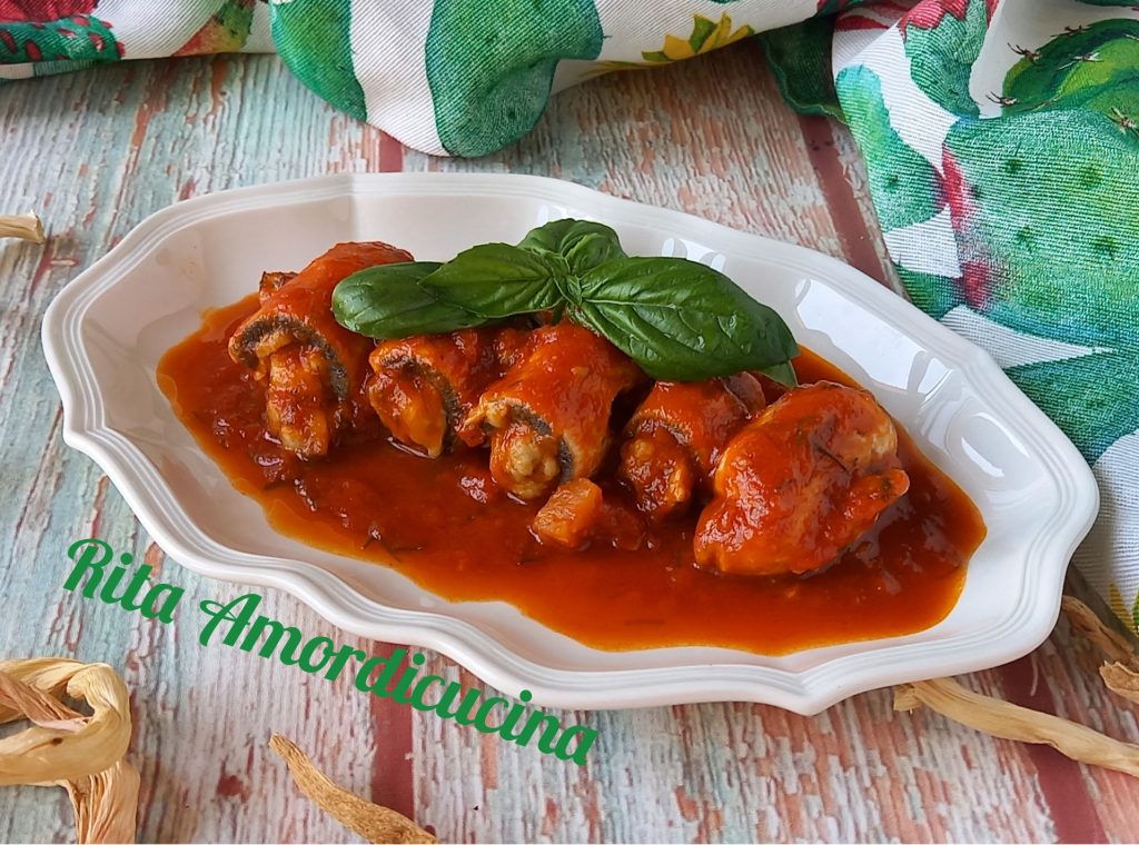 As braciole de peixe-espada "à ghiotta" da Rita