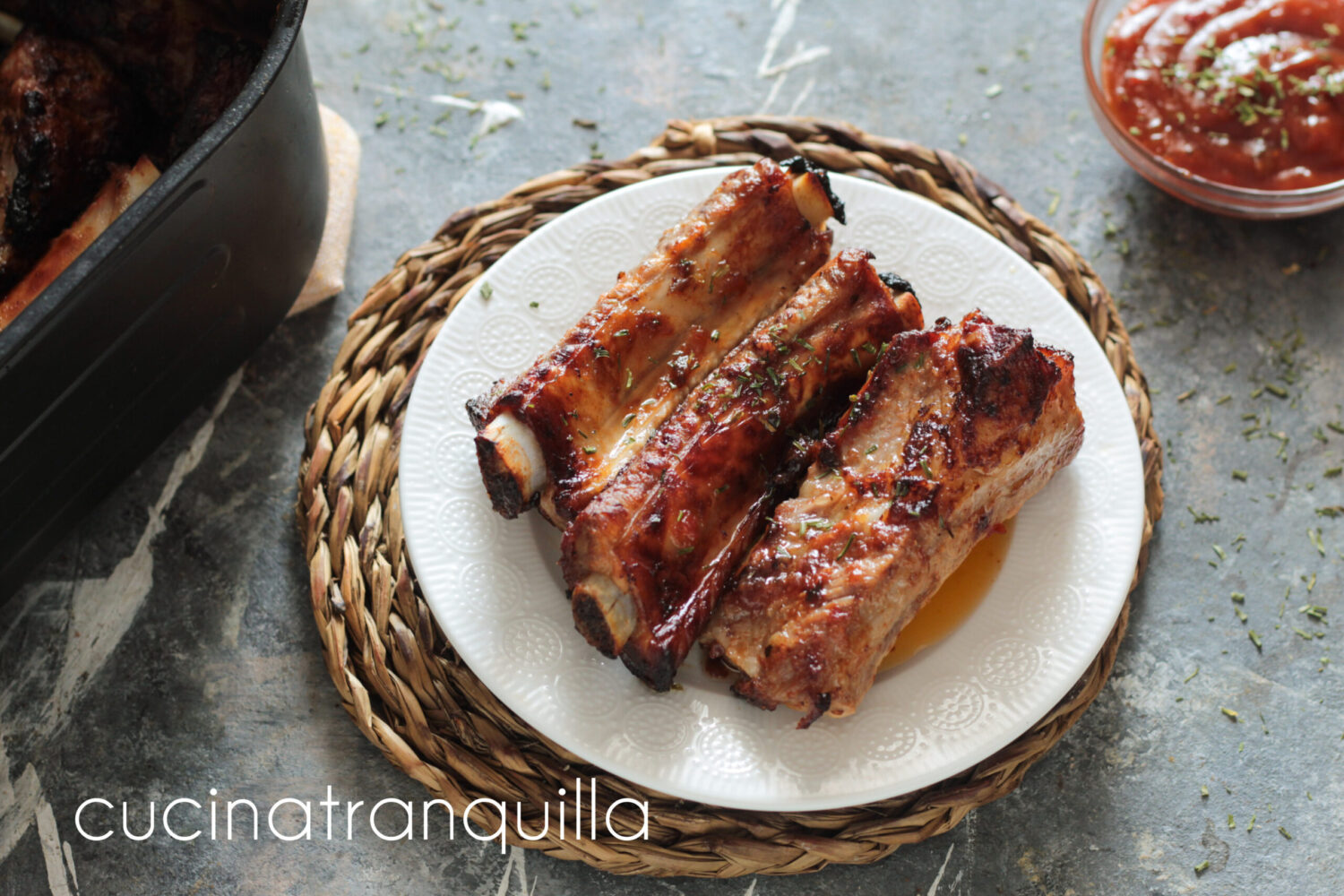 Costelas de porco à mexicana feitas na fritadeira elétrica