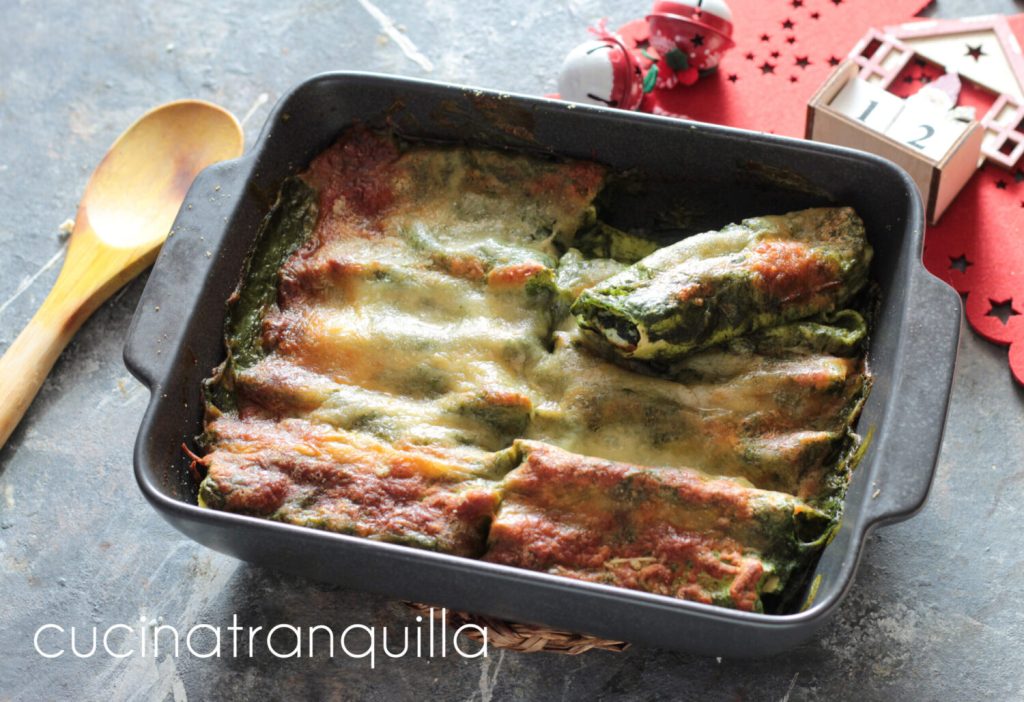 Cannelloni de ricota e espinafre